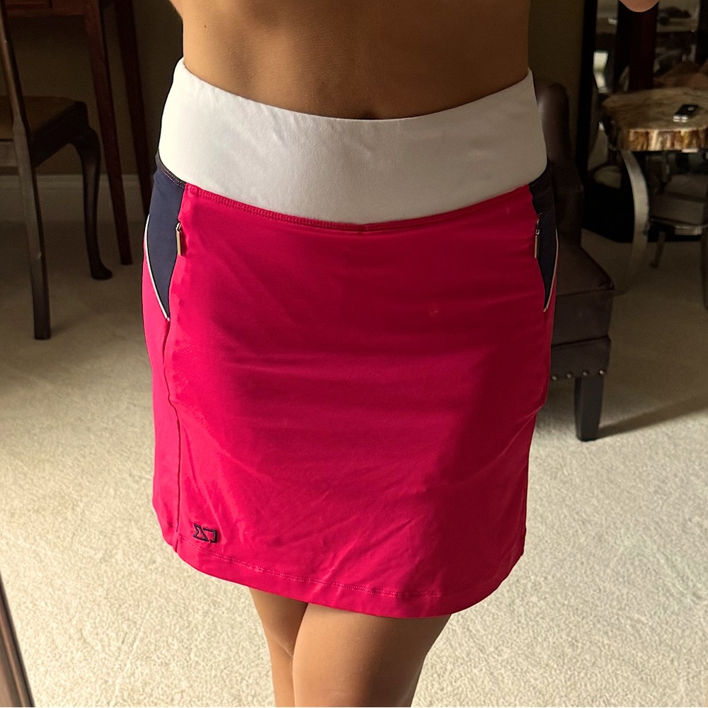 Cutter & Buck Pink Gold Skirt with build in shorts and pockets